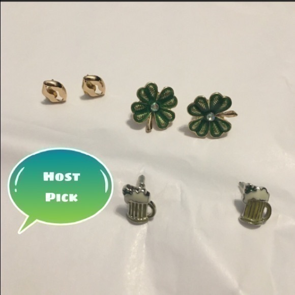 3 pairs of Irish St Patties Day Earrings - Picture 1 of 16
